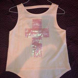 Delia’s Pink Cross Tanktop